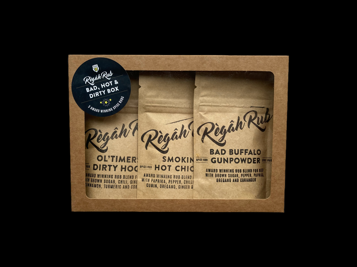 Bad, Hot & Dirty Rub Box 3x45gr