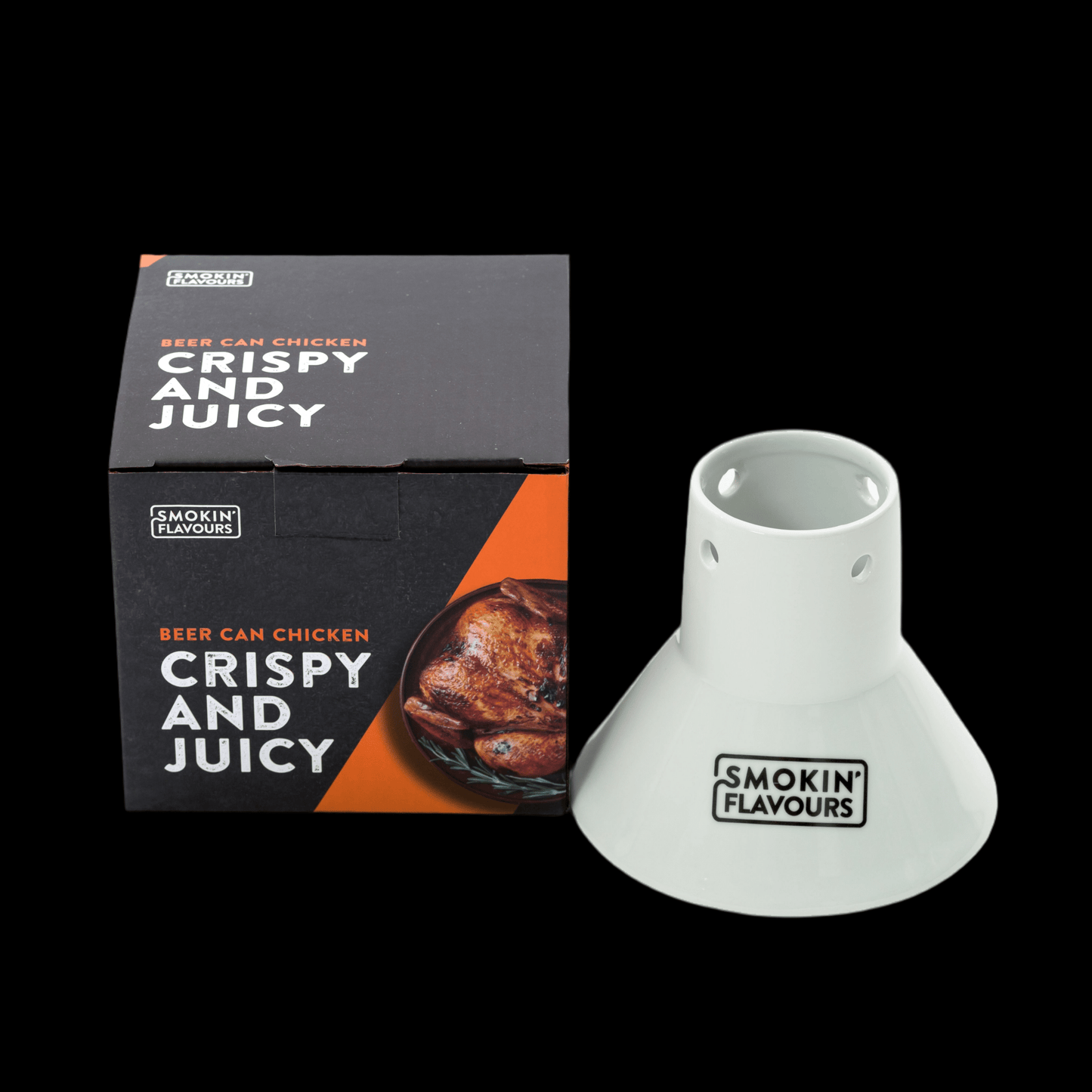 Smokin’ Flavours Beer Can Chicken Sitter (keramisch) - Rook aan zee